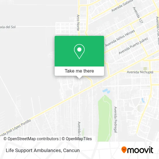 Life Support Ambulances map