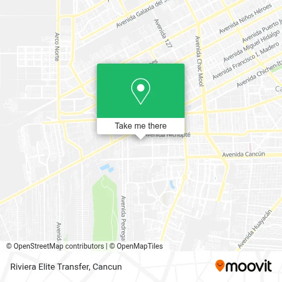 Riviera Elite Transfer map