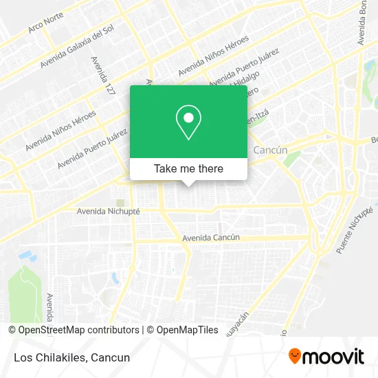Los Chilakiles map