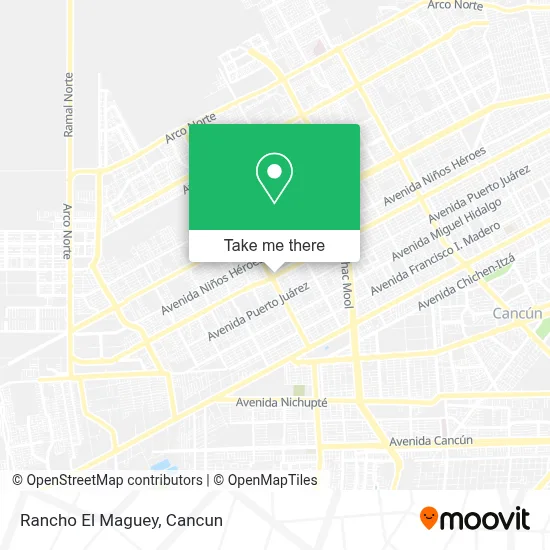 Rancho El Maguey map