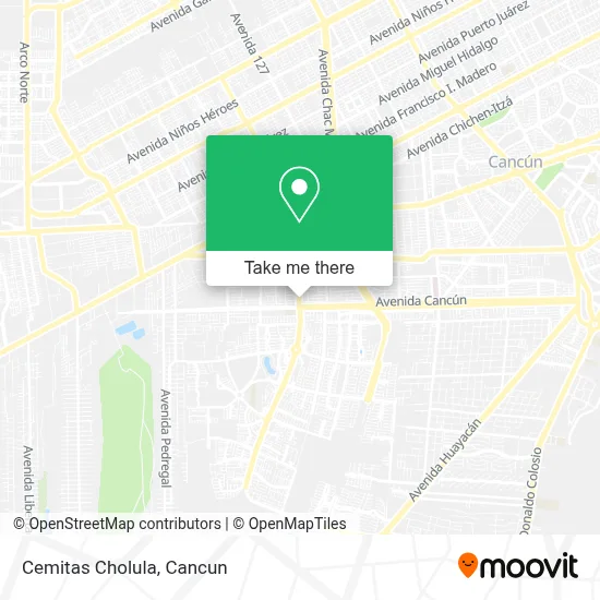 Cemitas Cholula map