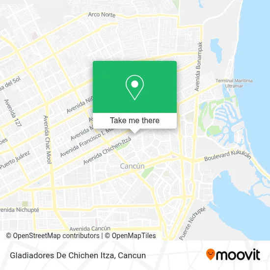 Gladiadores De Chichen Itza map