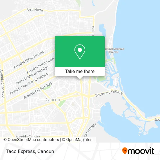 Taco Express map