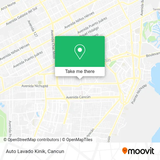 Auto Lavado Kinik map