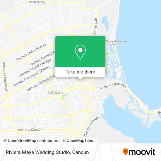 Riviera Maya Wedding Studio map