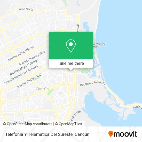 Telefonia Y Telematica Del Sureste map