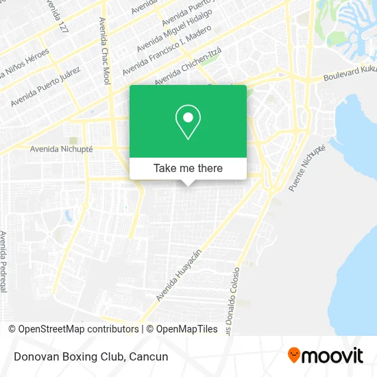 Donovan Boxing Club map