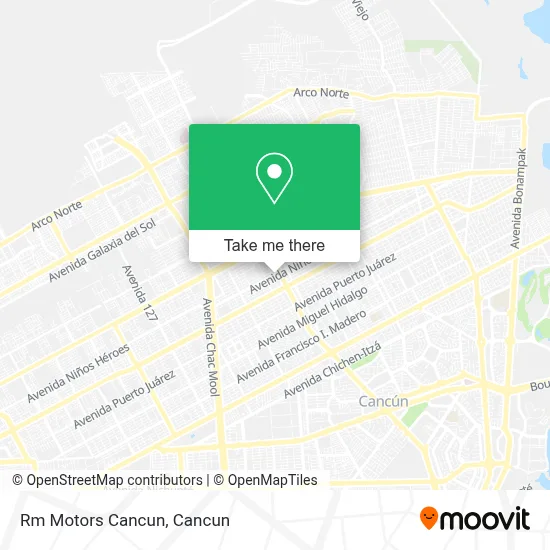 Rm Motors Cancun map