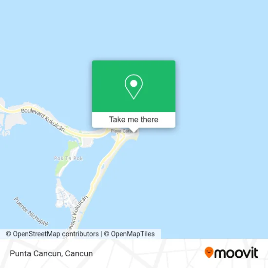 Punta Cancun map