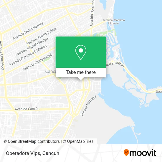 Operadora Vips map
