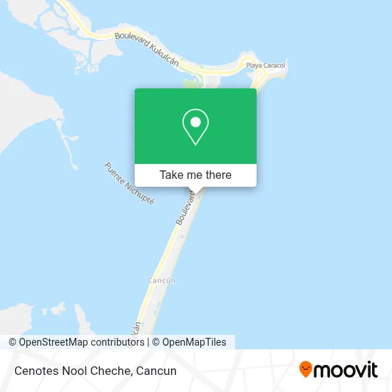 Cenotes Nool Cheche map