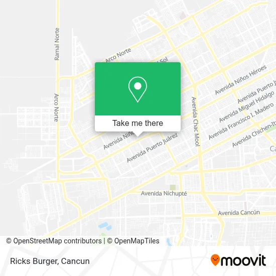 Ricks Burger map