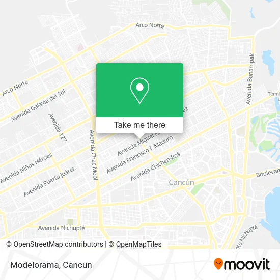 Modelorama map