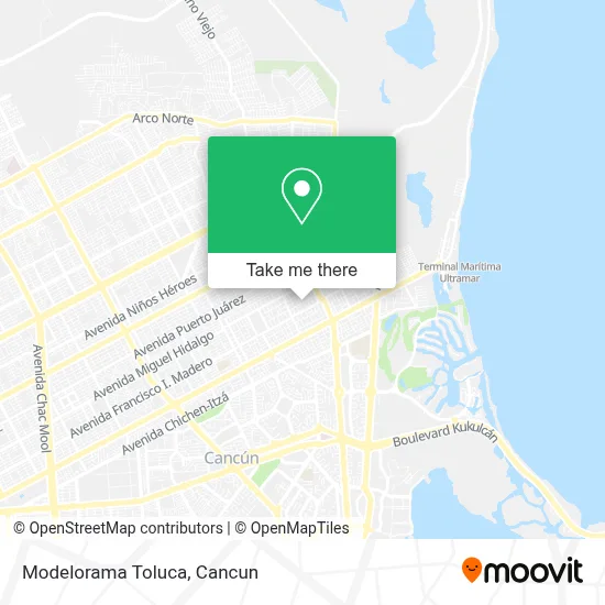 Modelorama Toluca map