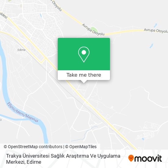 Trakya Üniversitesi Sağlık Araştırma Ve Uygulama Merkezi map