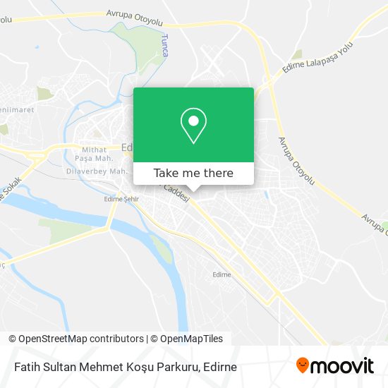 Fatih Sultan Mehmet Koşu Parkuru map