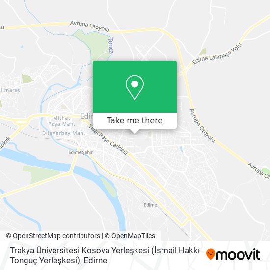 Trakya Üniversitesi Kosova Yerleşkesi (İsmail Hakkı Tonguç Yerleşkesi) map