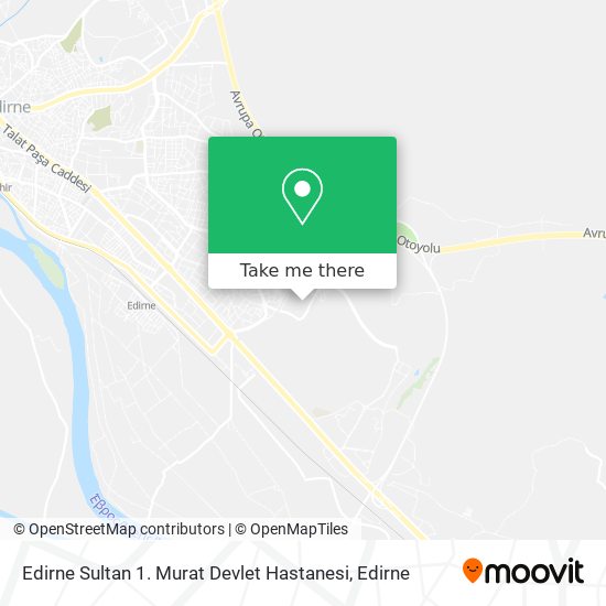 Edirne Sultan 1. Murat Devlet Hastanesi map