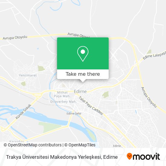 Trakya Üniversitesi Makedonya Yerleşkesi map