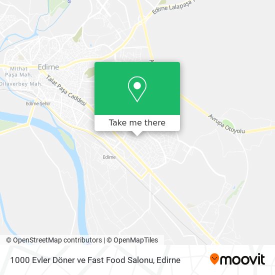 1000 Evler Döner ve Fast Food Salonu map