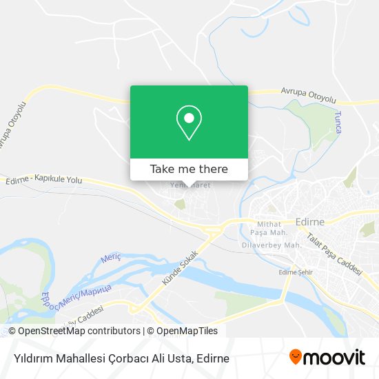 Yıldırım Mahallesi Çorbacı Ali Usta map