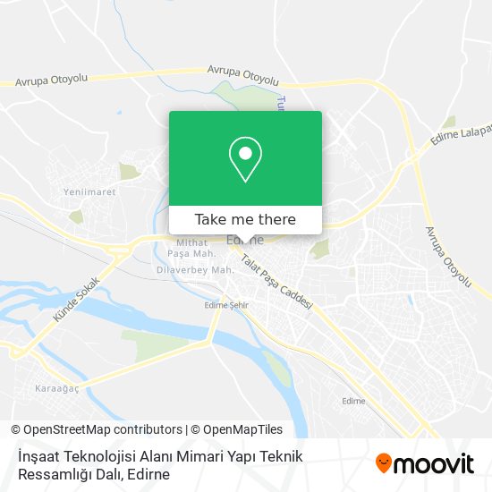 İnşaat Teknolojisi Alanı Mimari Yapı Teknik Ressamlığı Dalı map