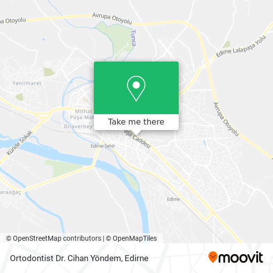 Ortodontist Dr. Cihan Yöndem map