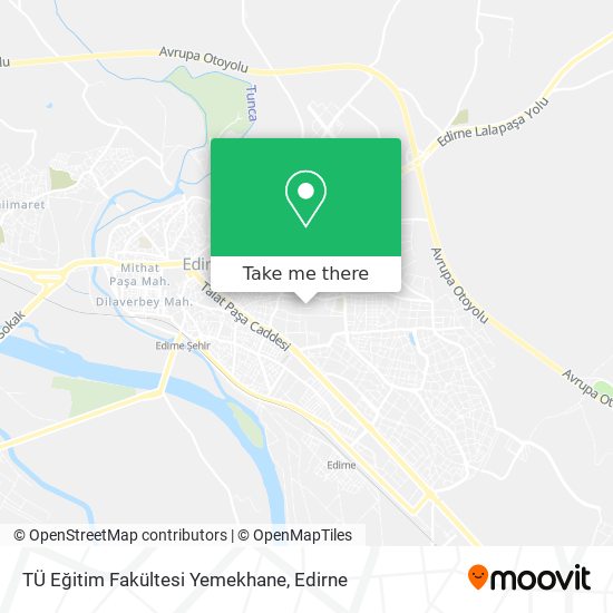 TÜ Eğitim Fakültesi Yemekhane map