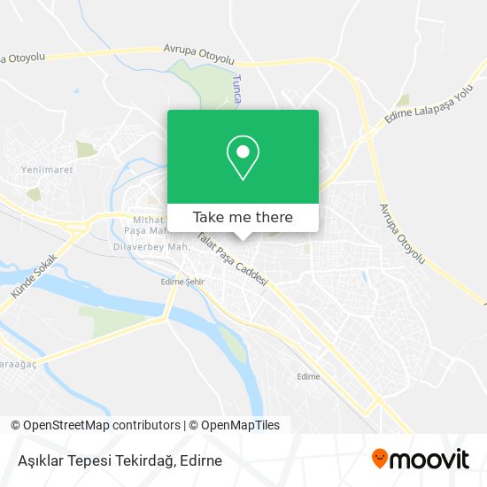 Aşıklar Tepesi Tekirdağ map