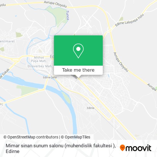 Mimar sinan sunum salonu (muhendislik fakultesi ) map
