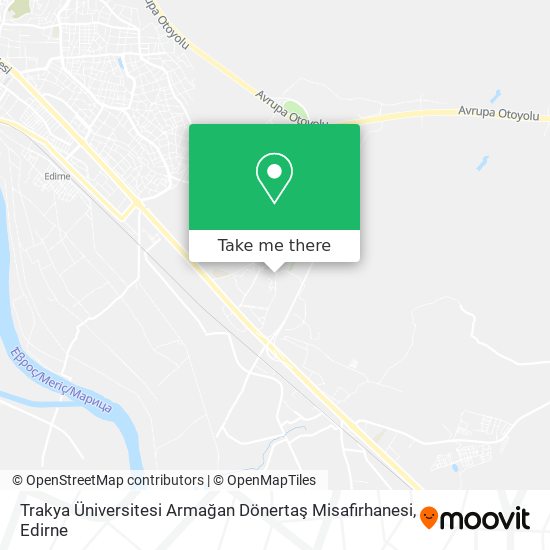 Trakya Üniversitesi Armağan Dönertaş Misafirhanesi map