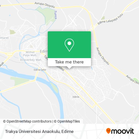 Trakya Üniversitesi Anaokulu map