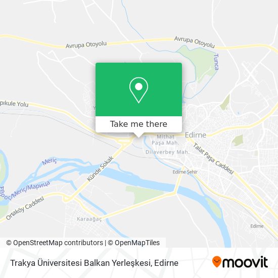 Trakya Üniversitesi Balkan Yerleşkesi map