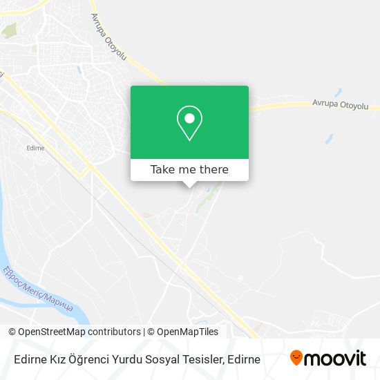 Edirne Kız Öğrenci Yurdu Sosyal Tesisler map