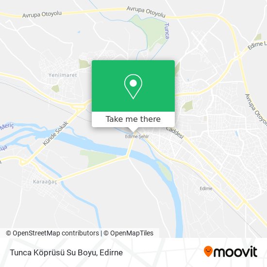 Tunca Köprüsü Su Boyu map