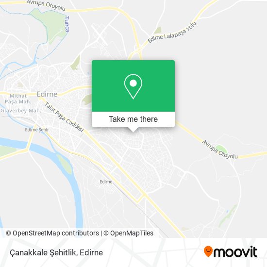 Çanakkale Şehitlik map