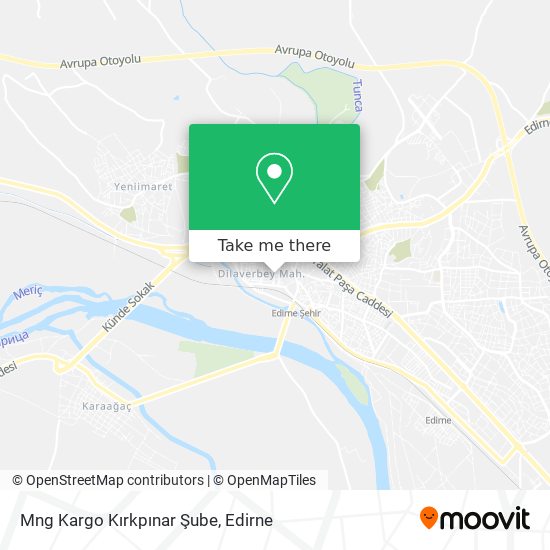 Mng Kargo Kırkpınar Şube map