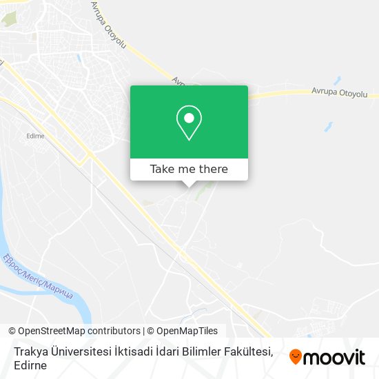 Trakya Üniversitesi İktisadi İdari Bilimler Fakültesi map