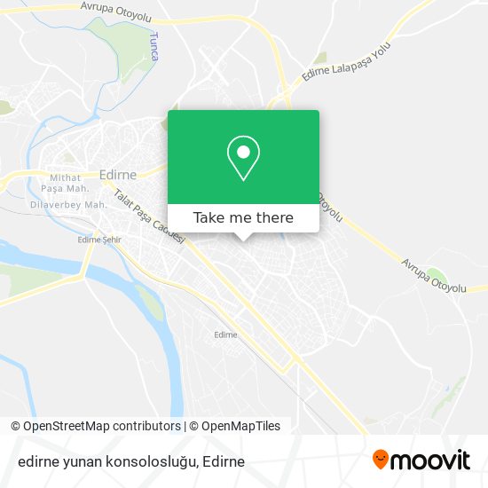 edirne yunan konsolosluğu map