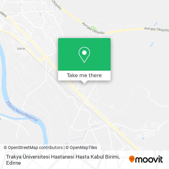 Trakya Üniversitesi Hastanesi Hasta Kabul Birimi map