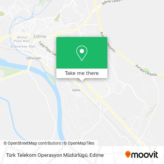 Türk Telekom Operasyon Müdürlügü map