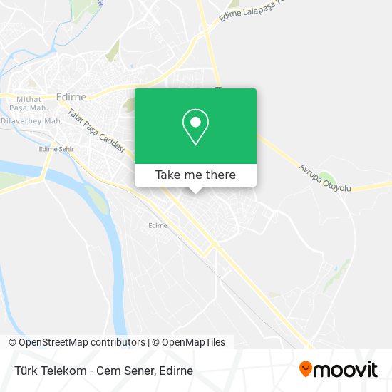 Türk Telekom - Cem Sener map