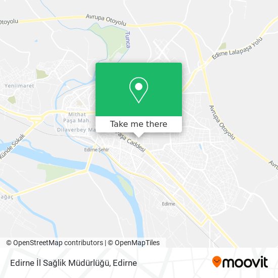 Edirne İl Sağlik Müdürlüğü map