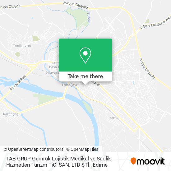 TAB GRUP Gümrük Lojistik Medikal ve Sağlik Hizmetleri Turizm TiC. SAN. LTD ŞTİ. map