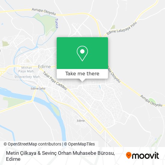 Metin Çilkaya & Sevinç Orhan Muhasebe Bürosu map