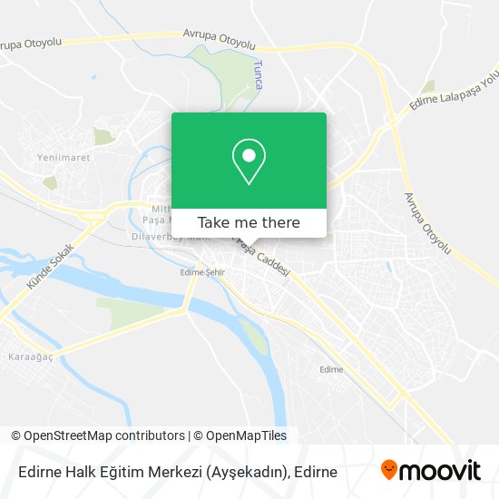 Edirne Halk Eğitim Merkezi (Ayşekadın) map