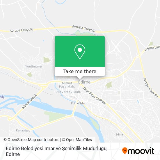 Edirne Belediyesi İmar ve Şehircilik Müdürlüğü map
