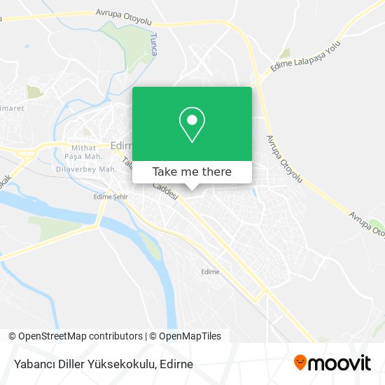 Yabancı Diller Yüksekokulu map
