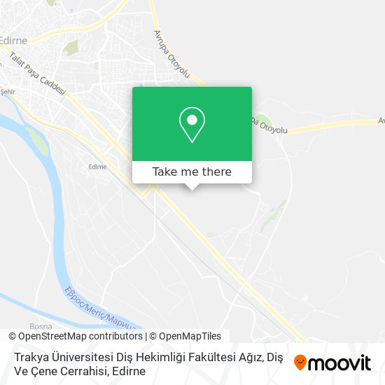 Trakya Üniversitesi Diş Hekimliği Fakültesi Ağız, Diş Ve Çene Cerrahisi map