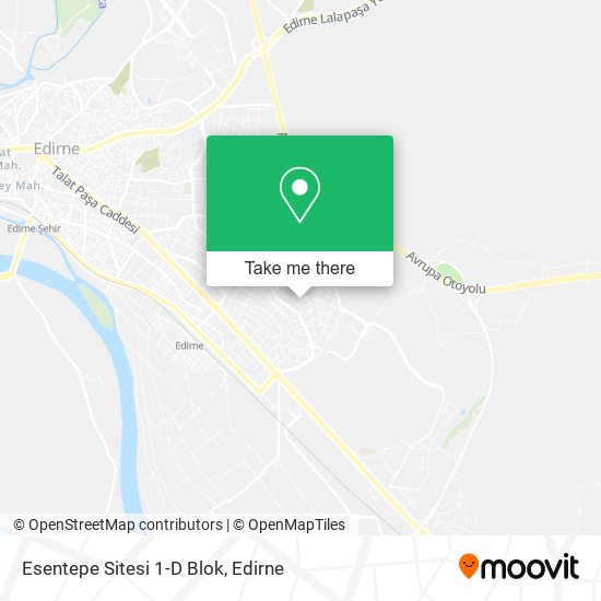 Esentepe Sitesi 1-D Blok map